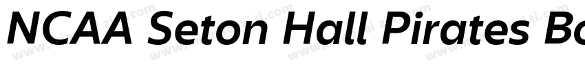 NCAA Seton Hall Pirates Bold字体转换